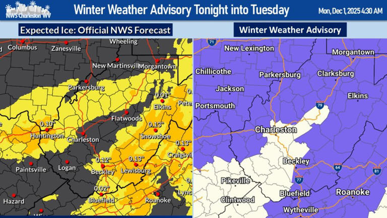 Winter Weather Advisory issued for north central West Virginia