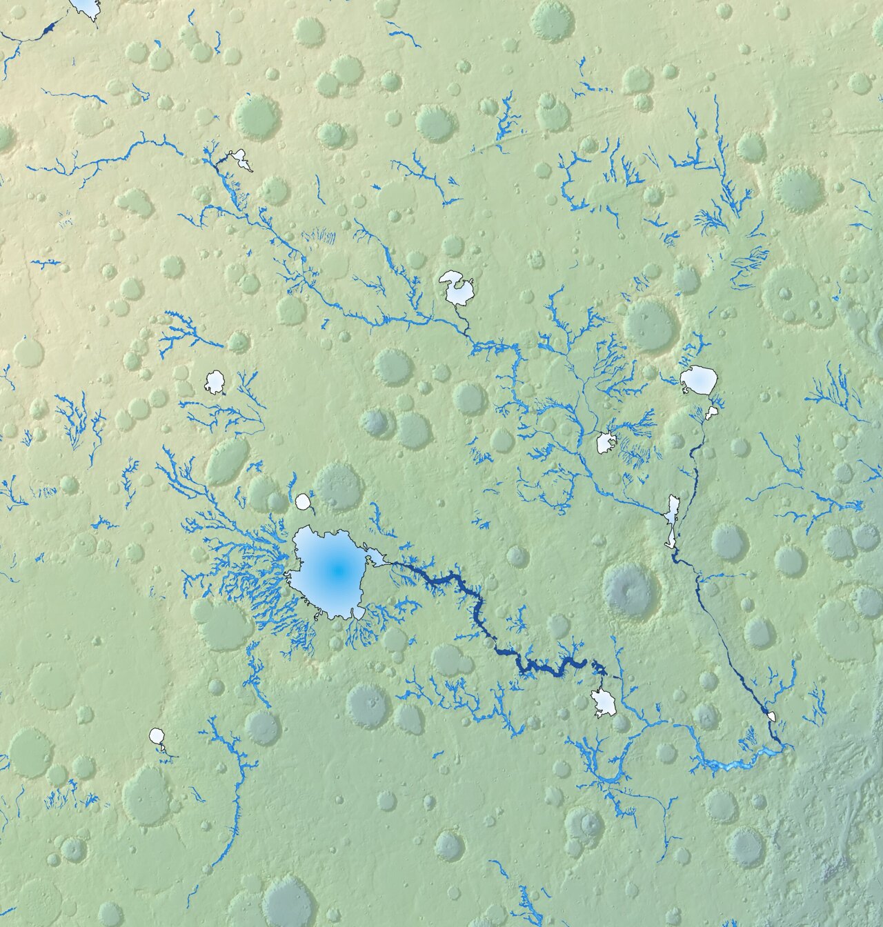 Scientists map Mars' large river drainage systems for first time