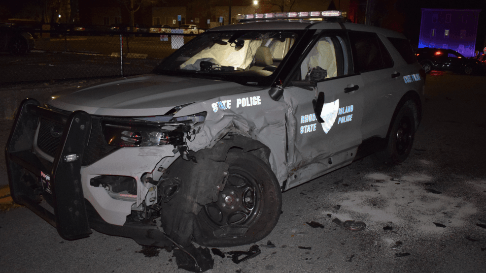 Central Falls man charged with DUI after striking state police cruiser