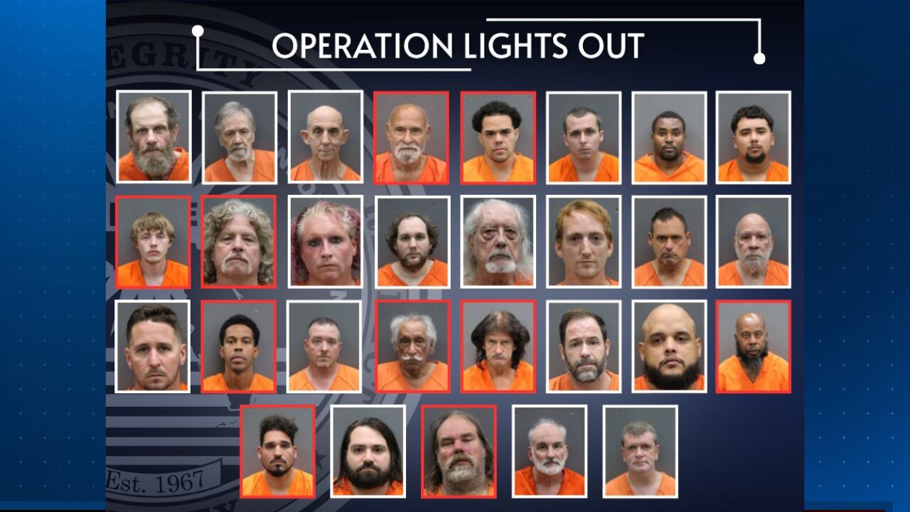 “Operation: Lights Out” 29 sexual offenders and predators arrested in ...