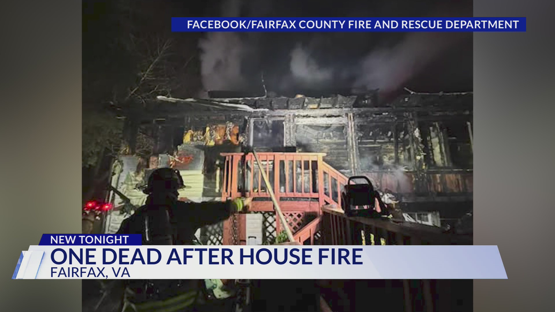 Person dies after Fairfax County house fire
