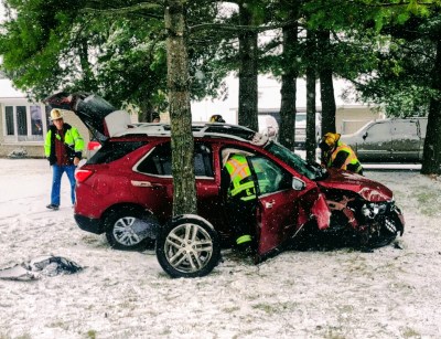 Nov. 29 car vs. tree crash leaves driver with non-life threatening injuries