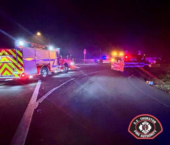 Pedestrian hit by car during foggy conditions, Thurston County fire