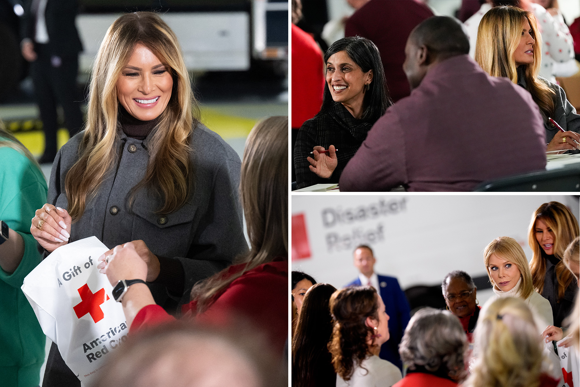 Melania Trump, Usha Vance, and Cheryl Hines team up make holiday care