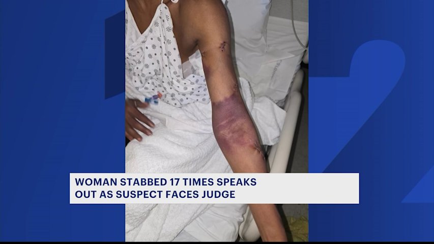 'I'm fighting for my justice.' Woman stabbed 17 times faces attacker in ...