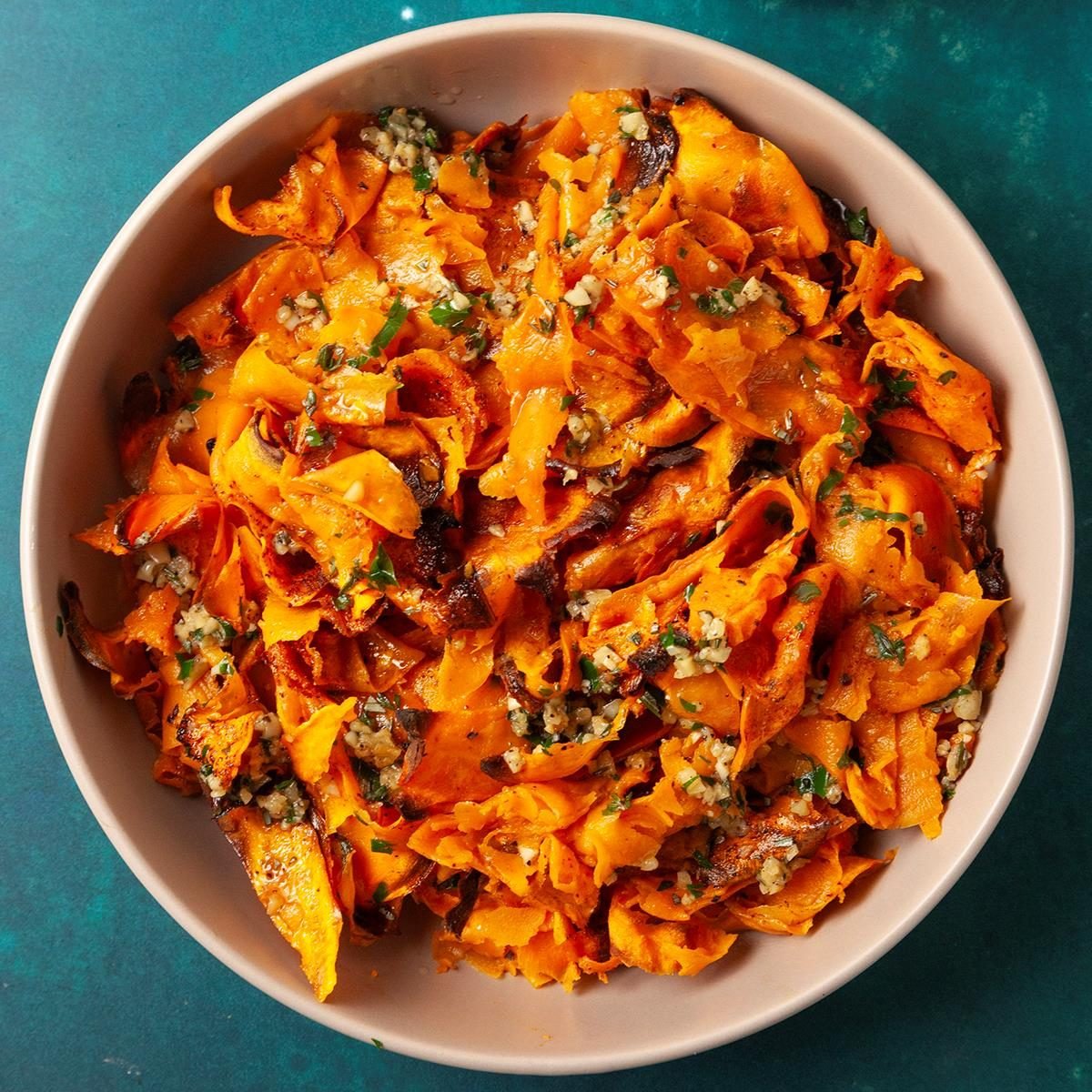 Sheet-Pan Sweet Potato Ribbons