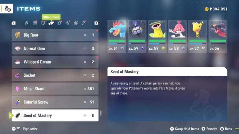 How to Get and Use Seeds of Mastery in Pokémon Legends: Z-A