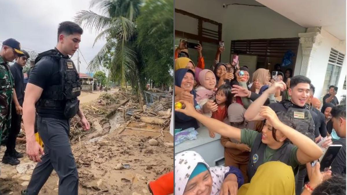 Gaya Verrell Bramasta Turun ke Lokasi Banjir Sumatera, Pakai Rompi Antipeluru, Sumbang Motor Gratis