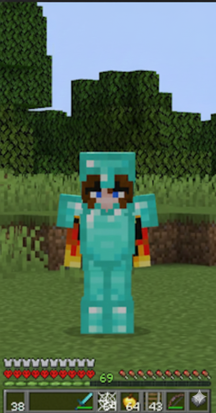 Outplaying Her in Minecraft