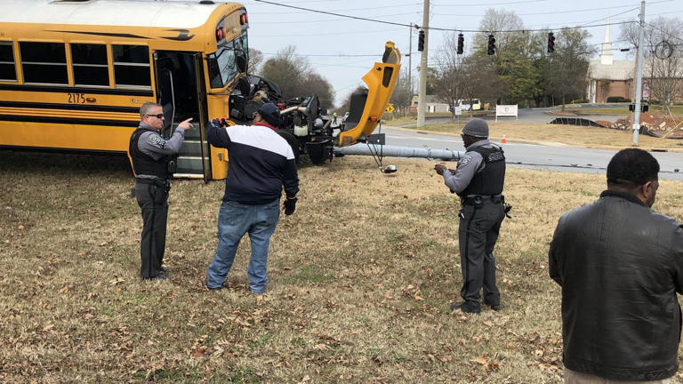 Cobb County training school bus involved in crash