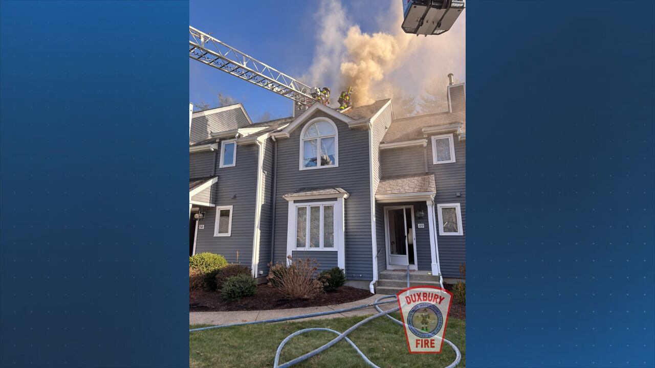Crews battle multi-alarm fire in Duxbury