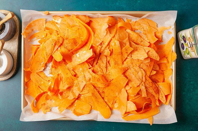 Sheet-Pan Sweet Potato Ribbons