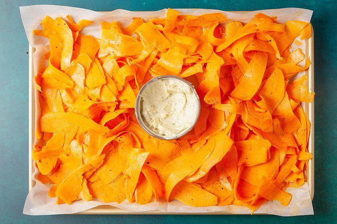 Sheet-Pan Sweet Potato Ribbons