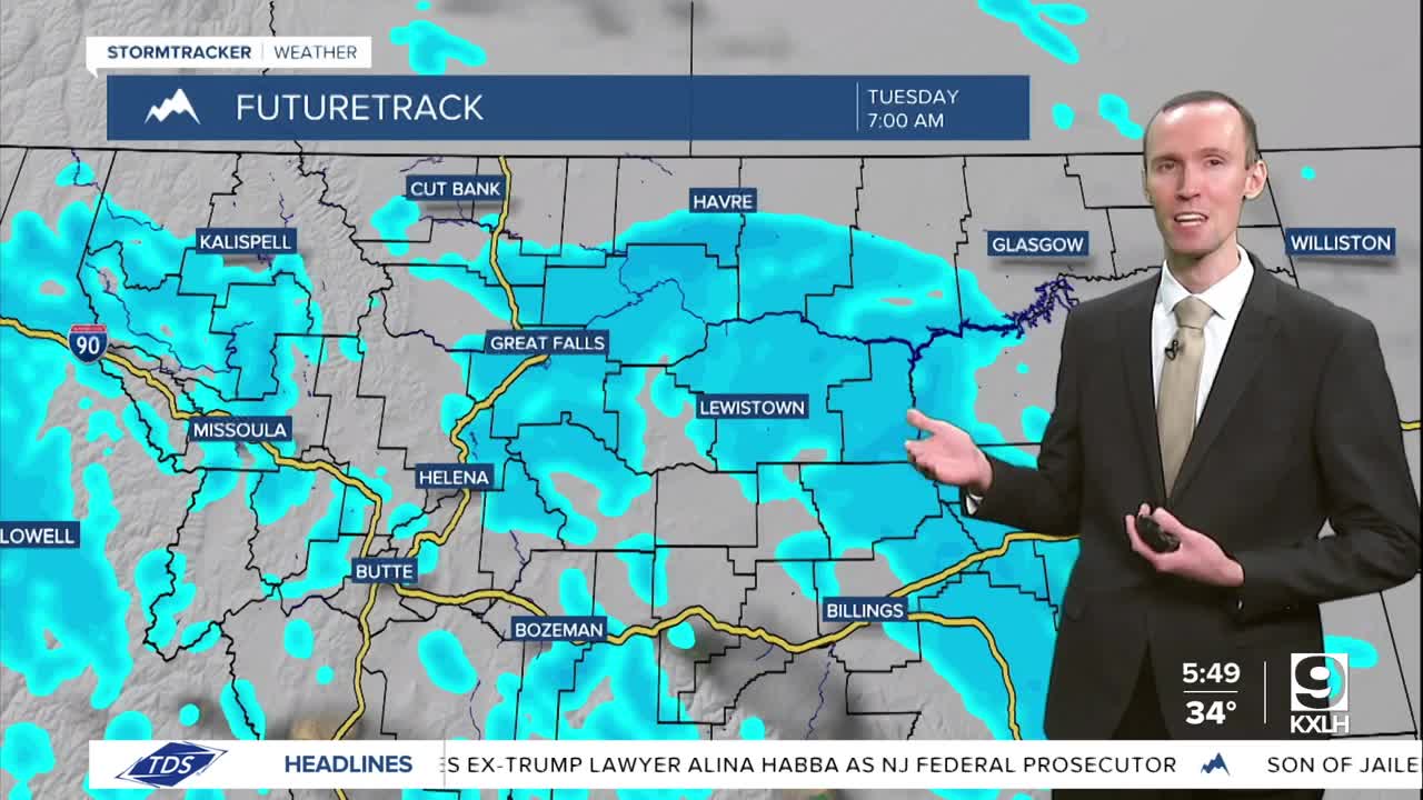 Another round of accumulating snow Monday night through Tuesday night