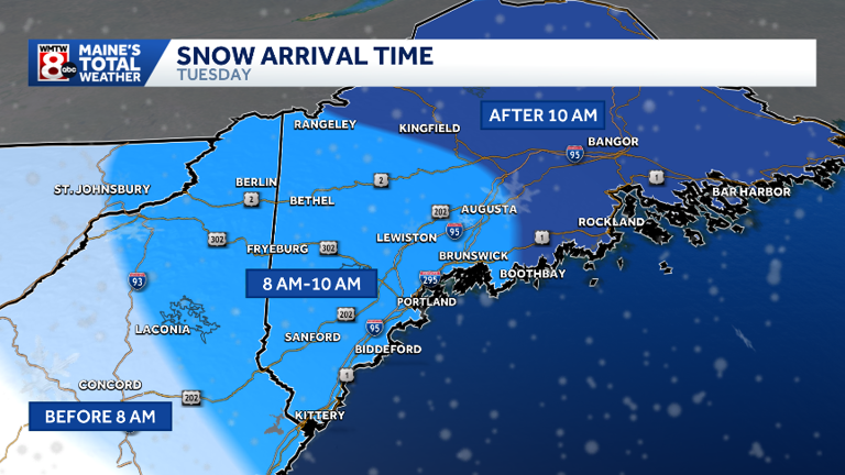 Winter storm warnings issued for much of Maine with moderate snowfall ...