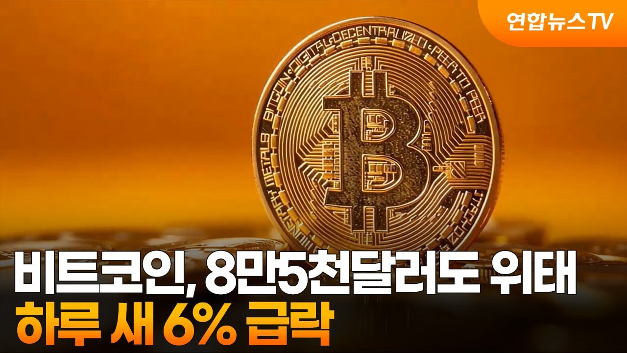 비트코인, 8만5천달러도 위태…하루 새 6% 급락 / 연합뉴스TV (YonhapnewsTV)
