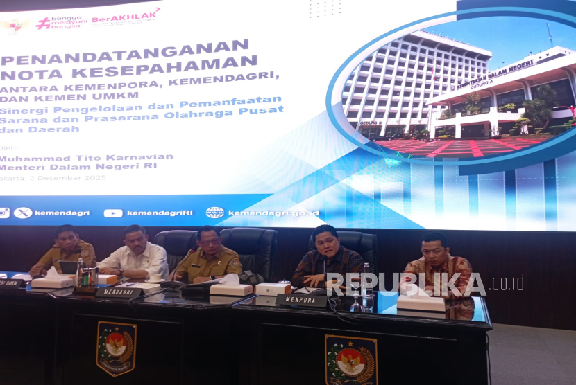 Tiga Kementerian Tandatangani MoU Pengelolaan Stadion untuk Dorong Ekonomi dan Olahraga