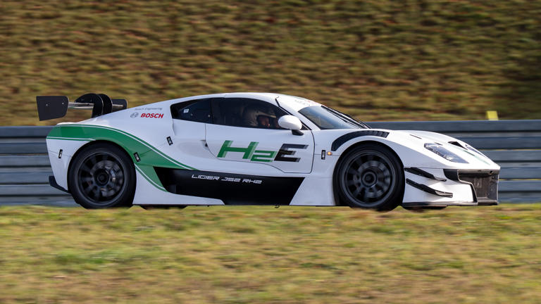 This hydrogen-powered V6 racecar is here to save the combustion engine