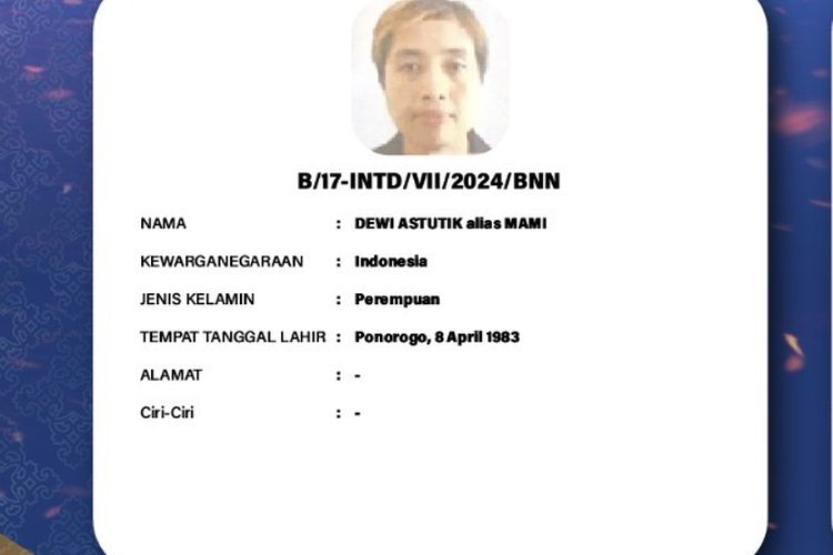 Siapa Dewi Astutik, Wanita di Balik 2 Ton Sabu Rp 5 Triliun?
