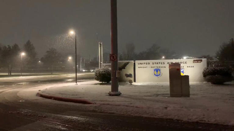 Wright-Patterson Air Force Base closed due to snowy, icy road conditions