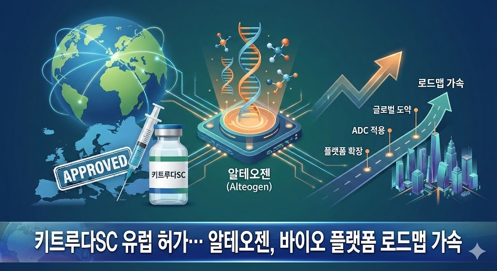 [특징주 분석] 키트루다SC 유럽 허가… 알테오젠(Alteogen), 바이오 플랫폼 로드맵 가속