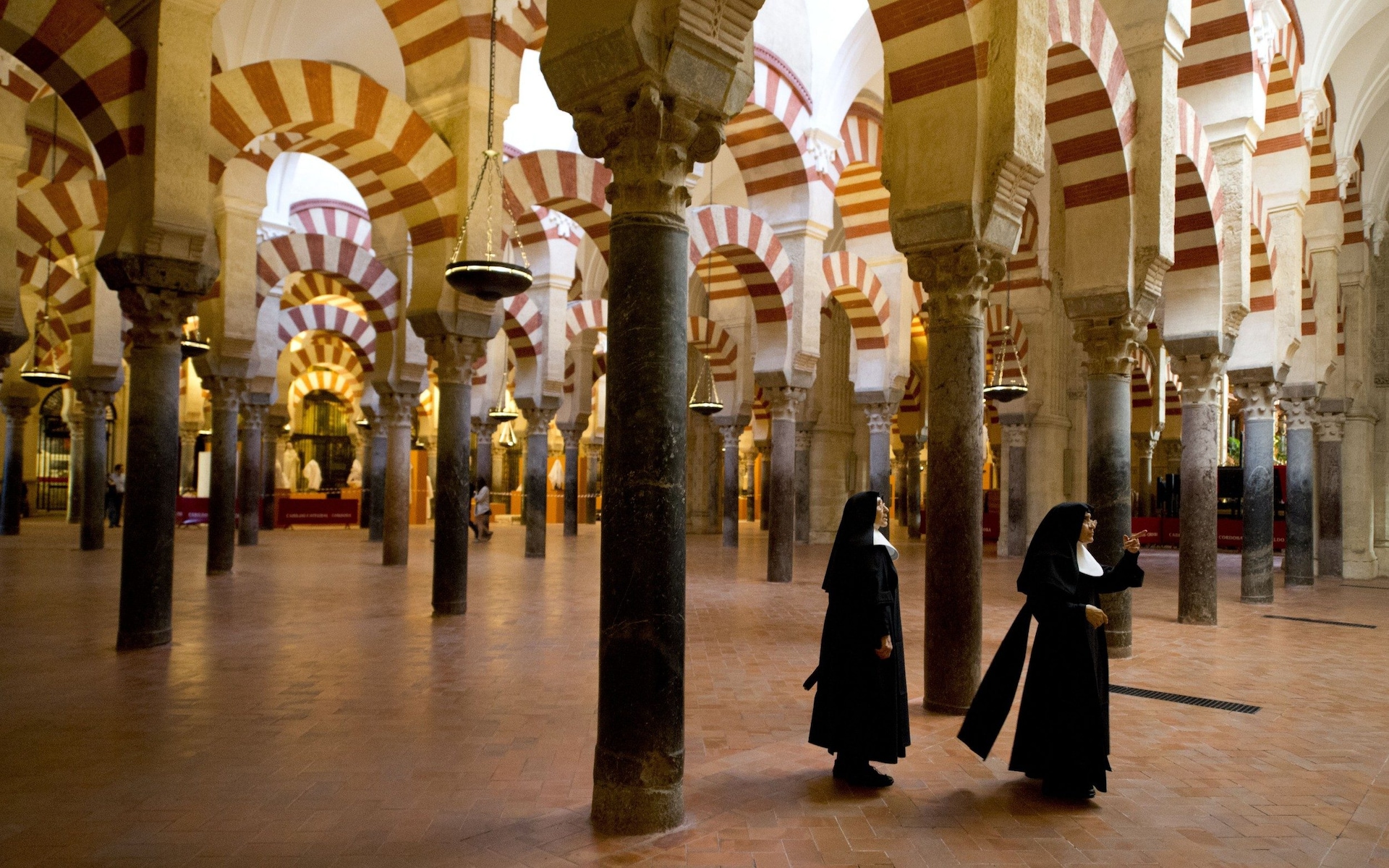 Nuns in the Mosque-Cathedral of Cordoba