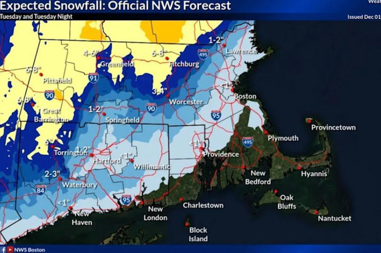 Massachusetts weather: Snow causes school closures and delays amid ...