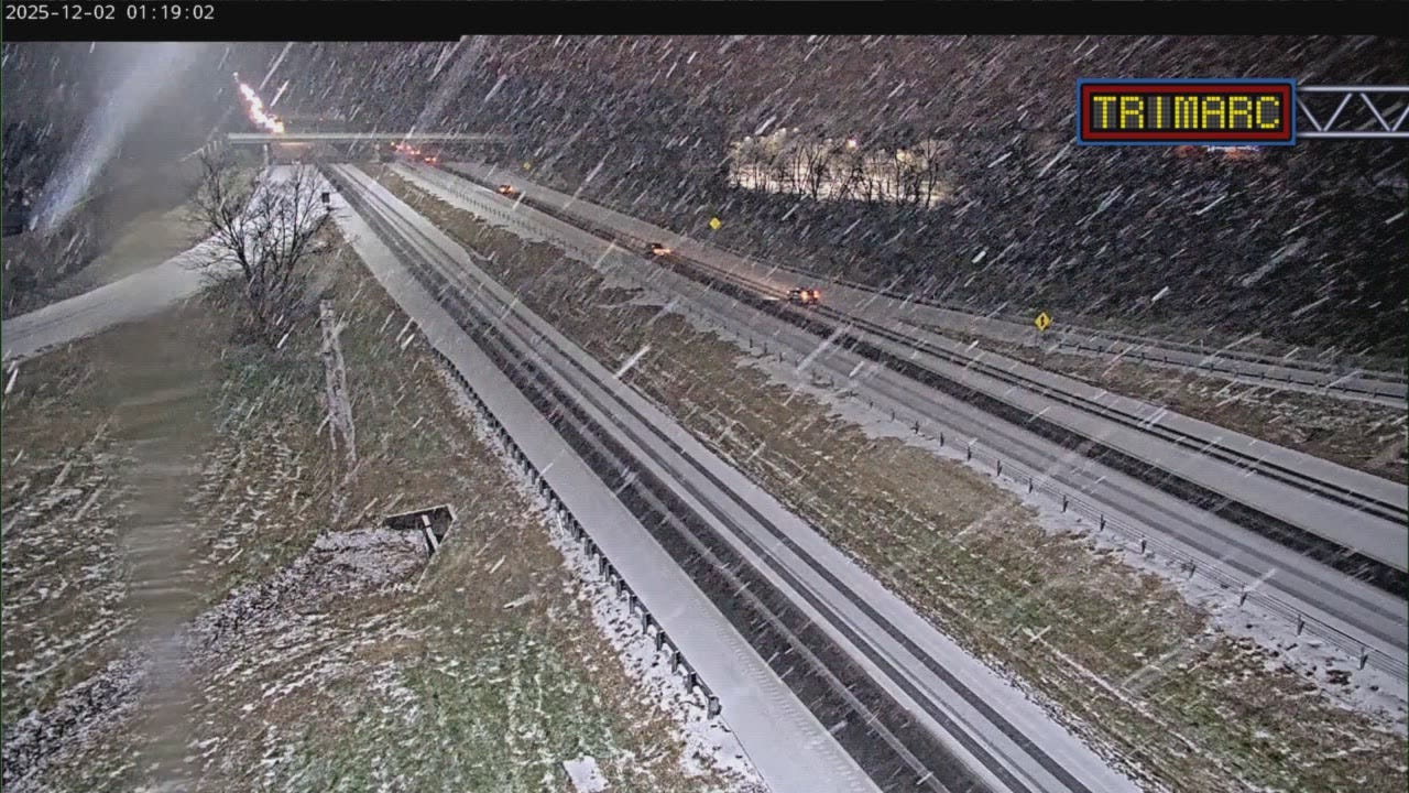 Early Tuesday snow blankets roads