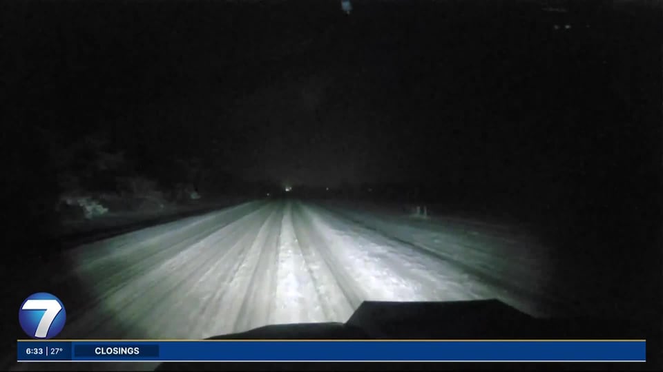 Heavy snow on secondary/residential roads causing difficult travel ...