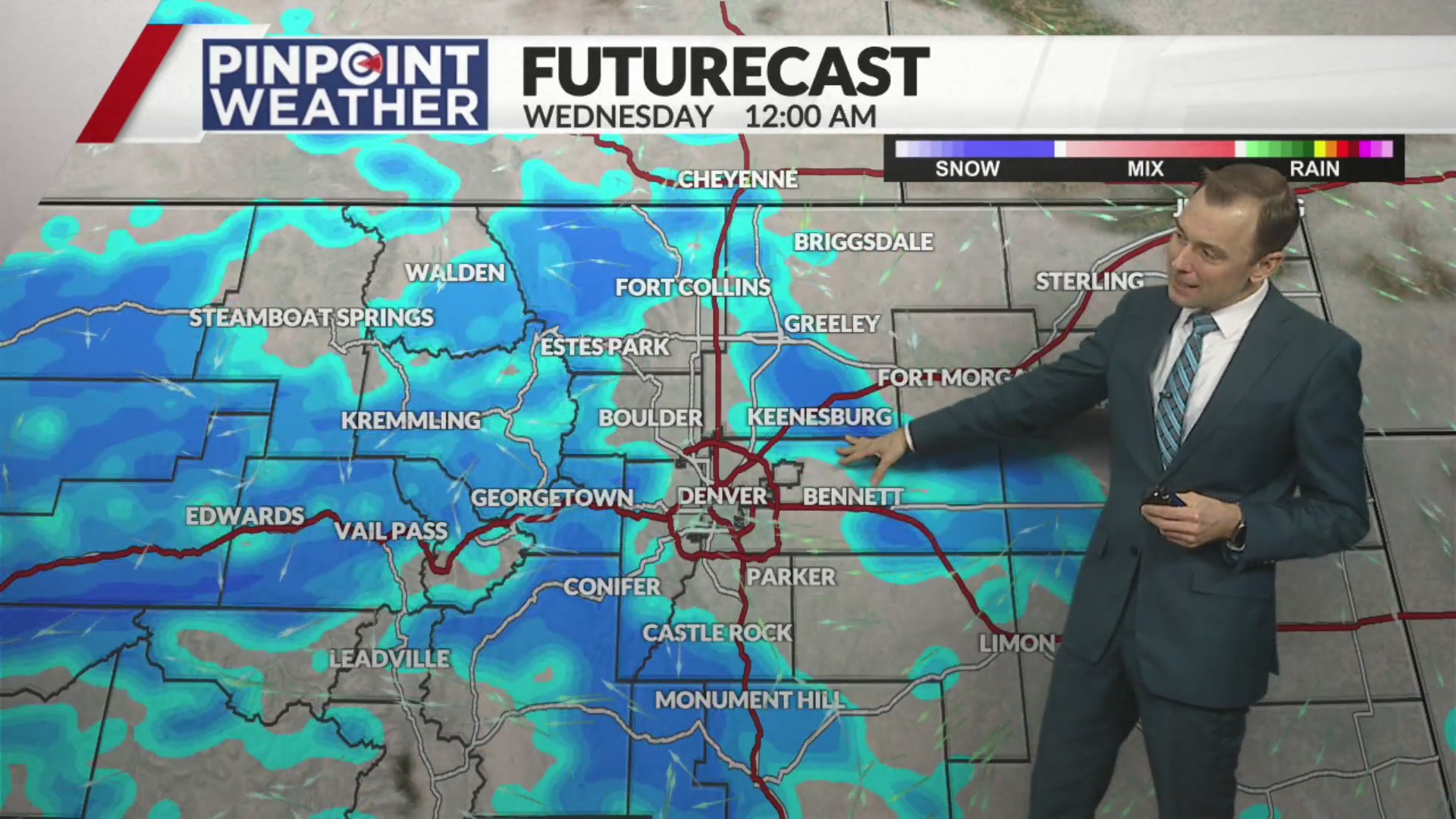 Denver weather: Clouds increase, snow Tuesday and Pinpoint Weather ...