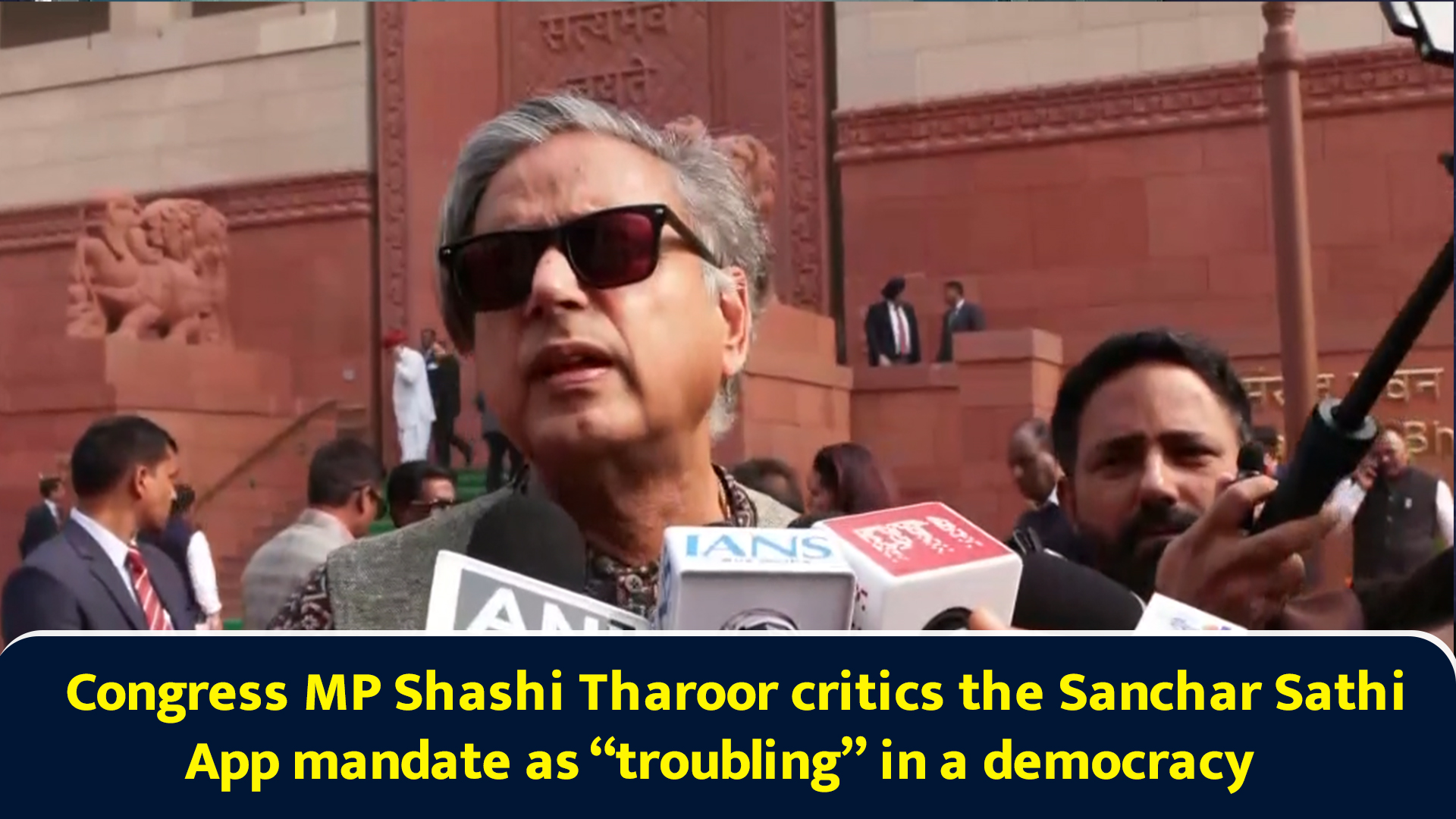 Congress MP Shashi Tharoor critics the Sanchar Sathi App mandate as ...