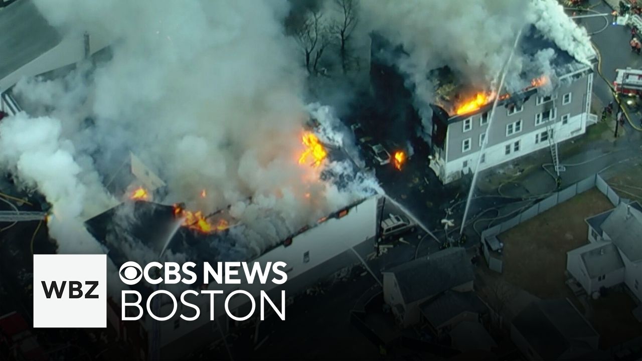 Massive fire rips through apartments in Nashua, New Hampshire