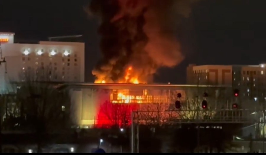 Massive 2-alarm fire damages Raleigh Convention Center roof