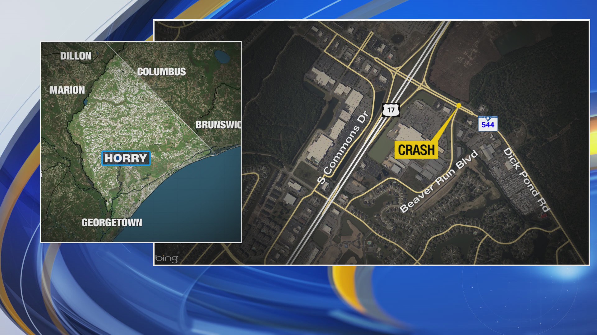 1 hurt in Highway 544 motorcycle crash, Horry County Fire Rescue says