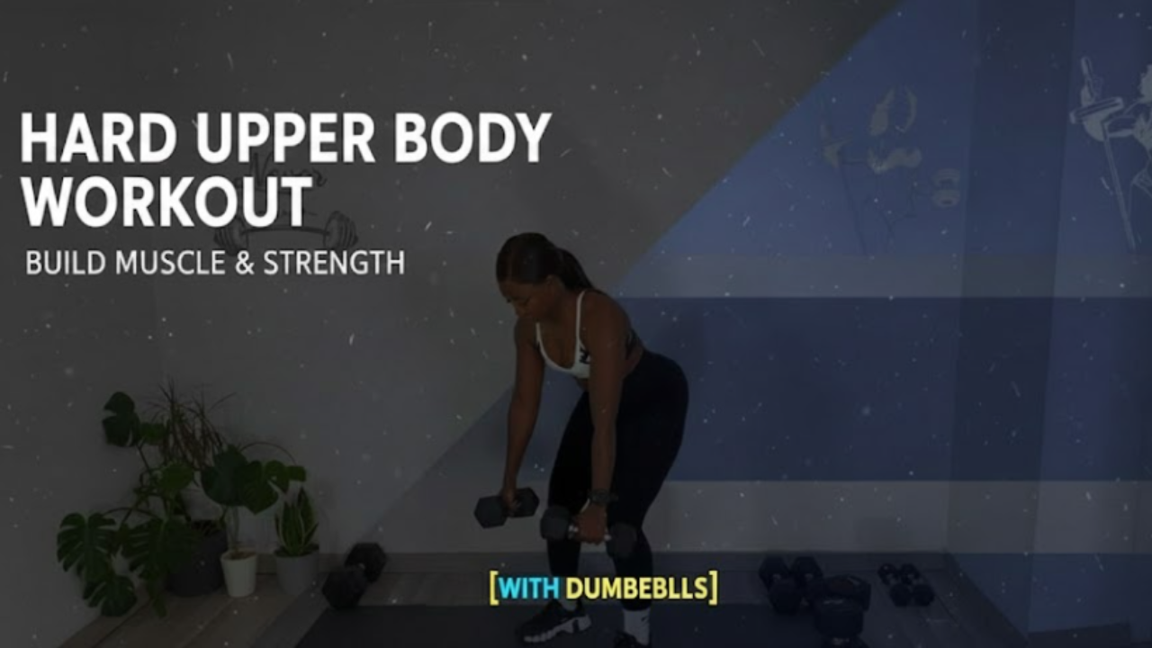 Upper-Body Strength Routine with Dumbbells – Arms, Chest, Shoulders