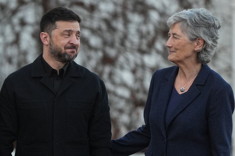President Zelensky receives standing ovation in Dáil as he thanks ...