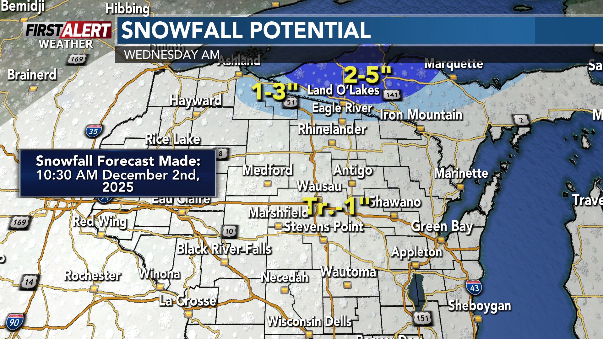Cool conditions continue with occasional snow showers remaining for mid ...