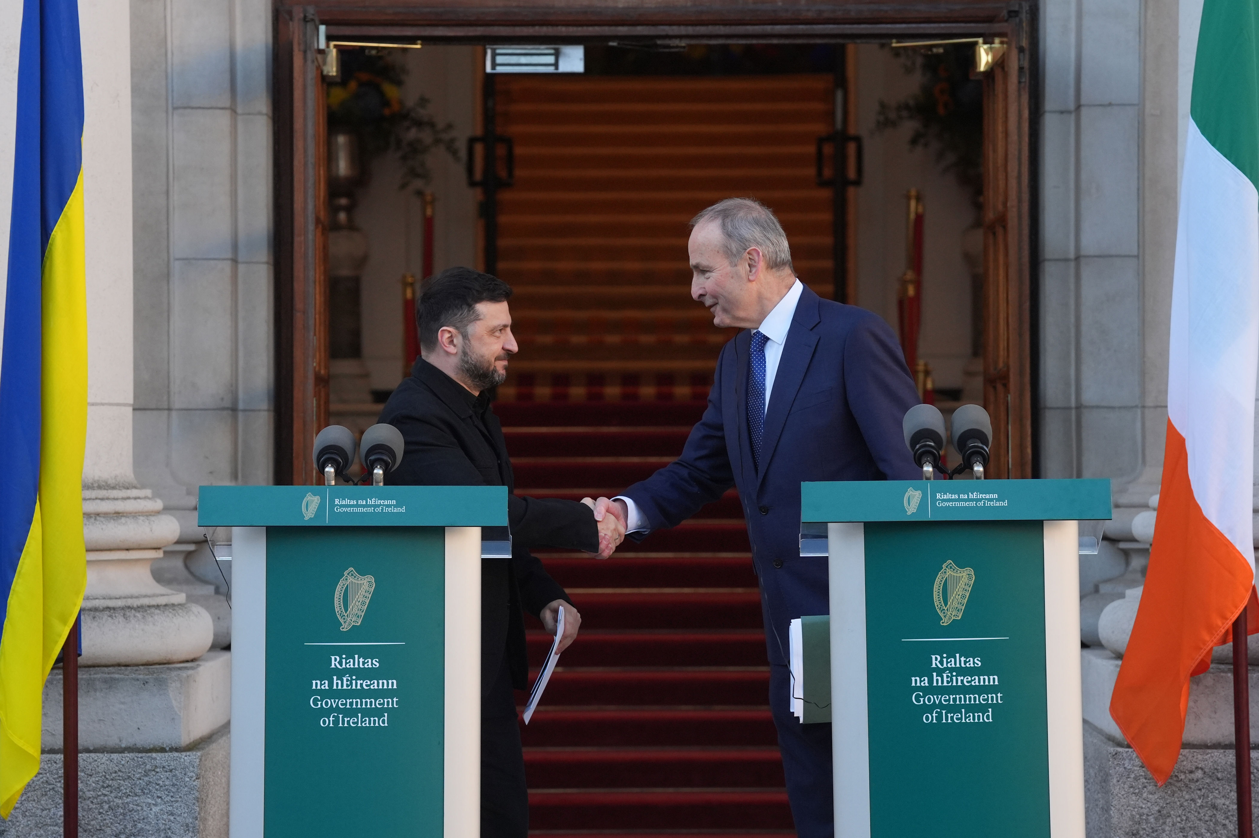 Ireland will back Ukraine ‘for as long as it takes’, Martin tells Zelensky