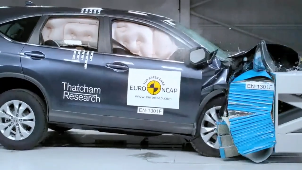 How the Honda CRV performed in a full-speed crash test