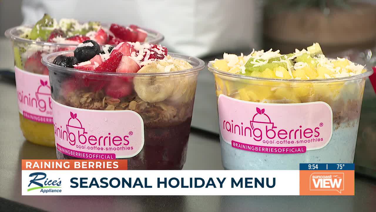 Raining Berries Seasonal Holiday Menu