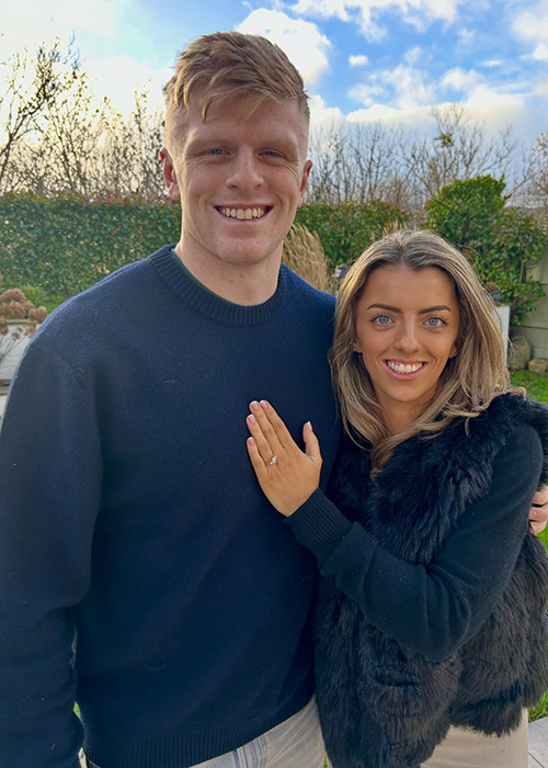 Bride reworks mum's 90s dress for wedding to Irish rugby star