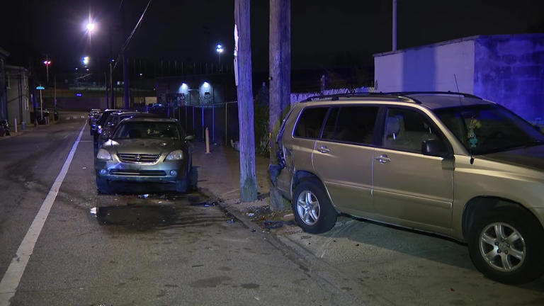 Man dies after crashing car multiple times overnight in Philadelphia