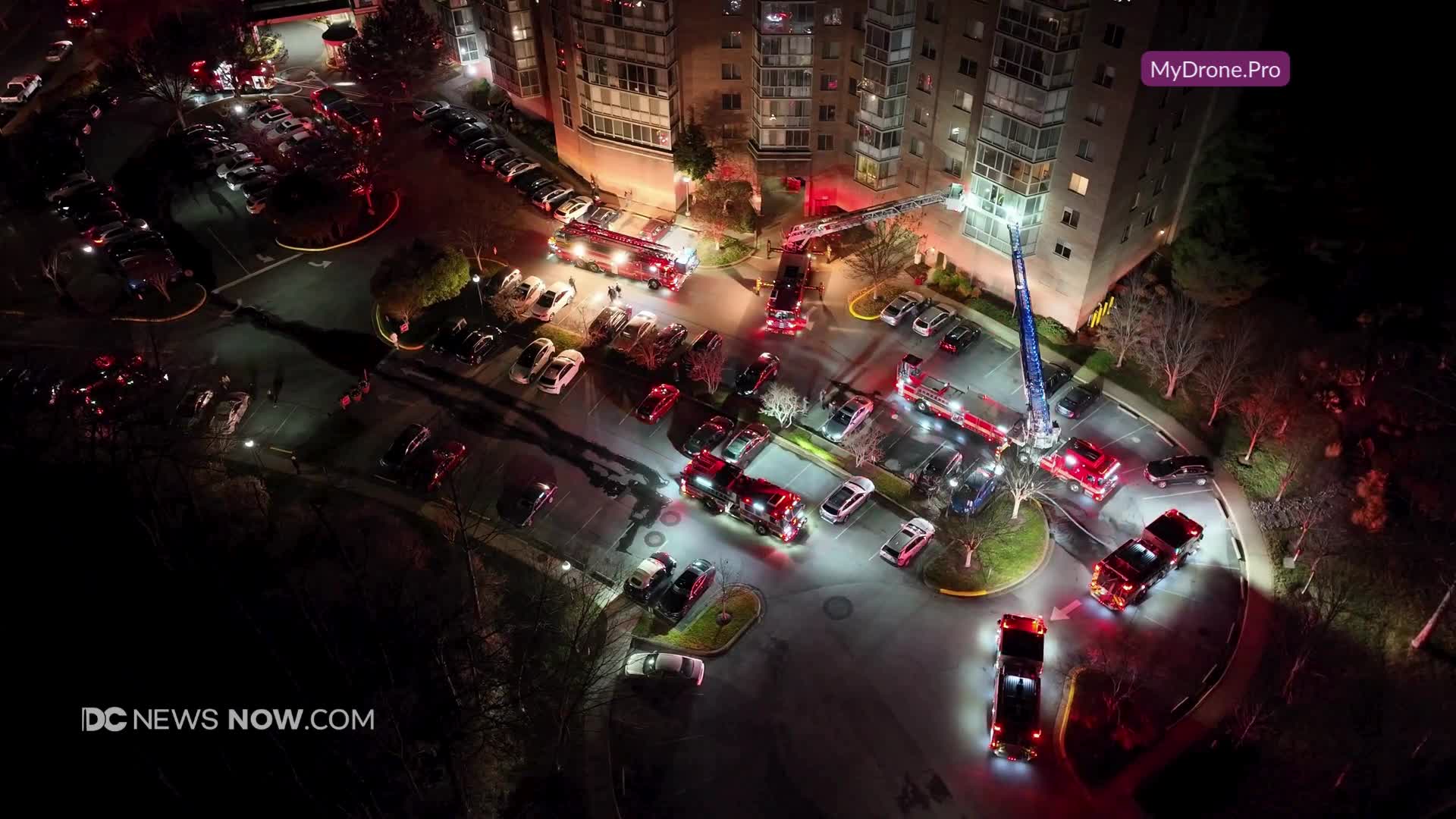Crews respond to fire at Leisure World apartment complex