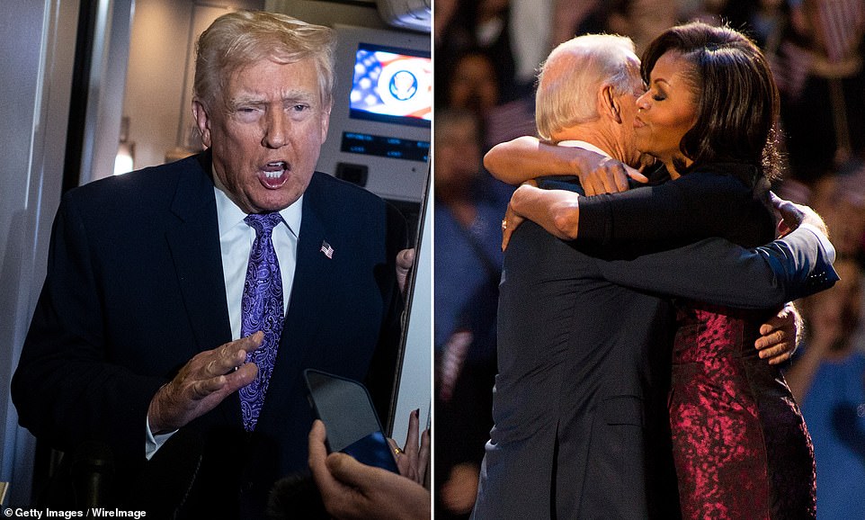 Trump shares claim suggesting Michelle Obama used Biden's autopen