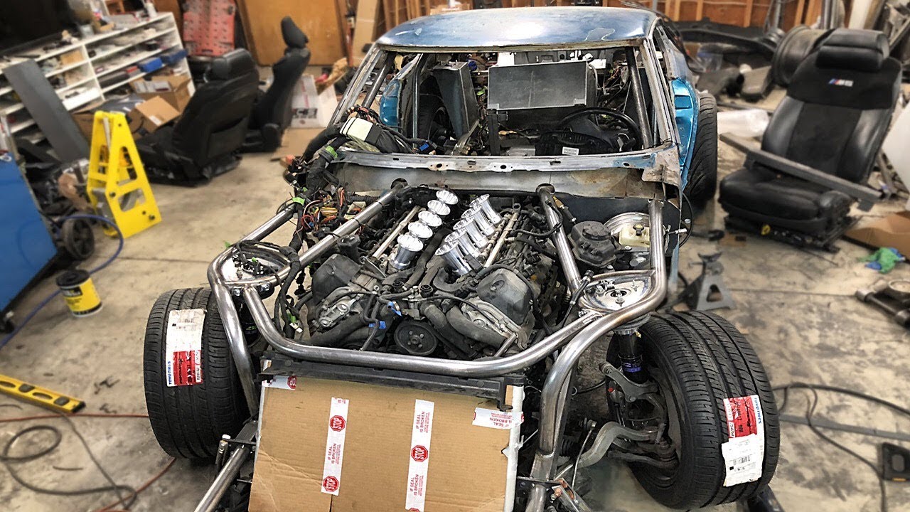 I built a full exhaust system and finished the steering in one day