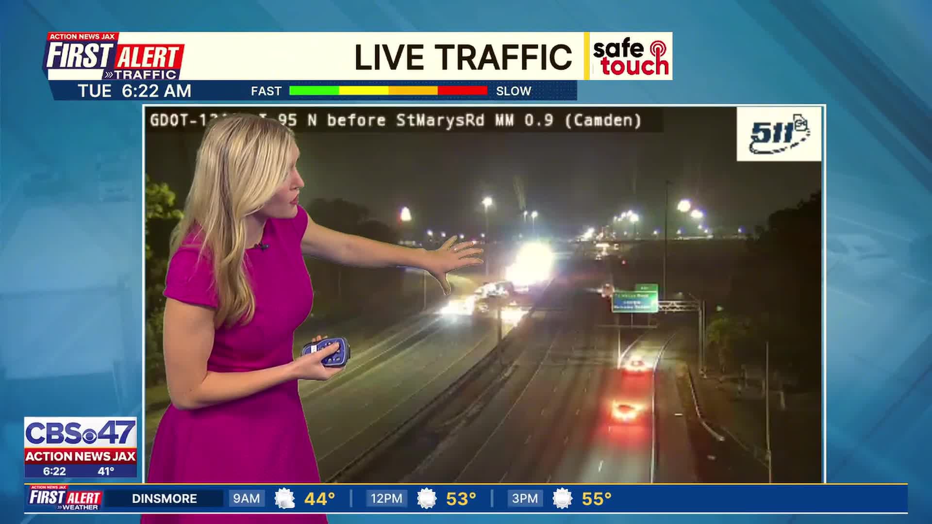 First alert traffic: All I-95 southbound lanes closed near Florida ...