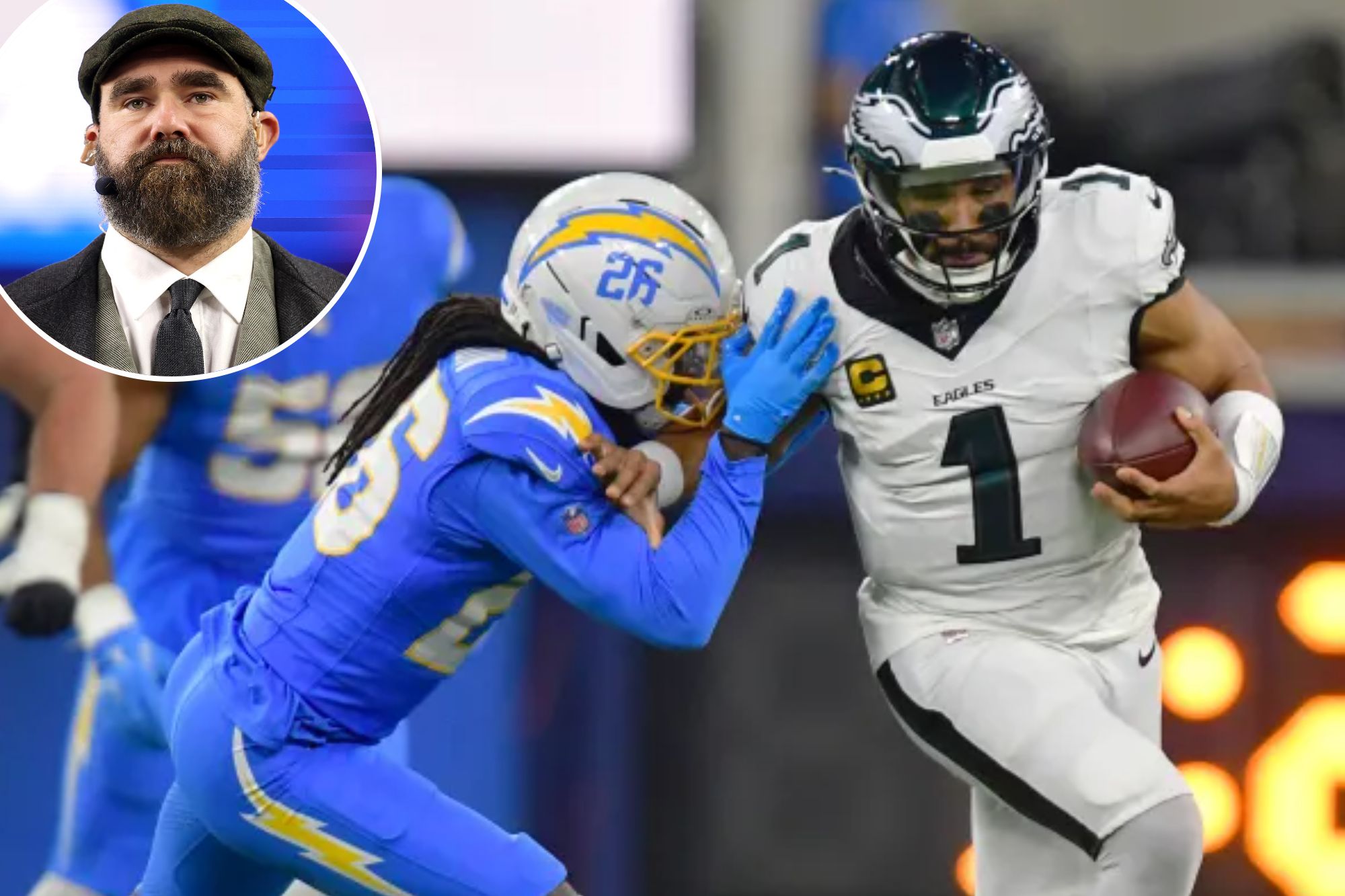 Jason Kelce sums up Eagles frustration after brutal loss with one-word ...