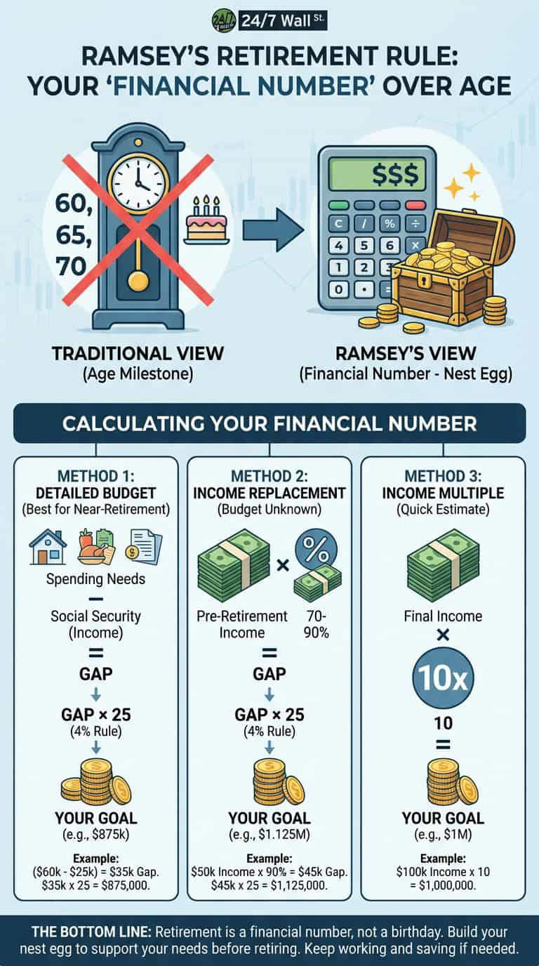 Retirement is not an age; it’s a financial number – Dave Ramsey