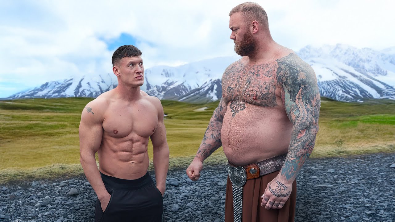 Bodybuilder challenges world's strongest man - and gets humbled