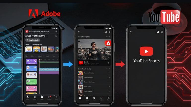Adobe and YouTube introduce new mobile editing hub for Shorts creators